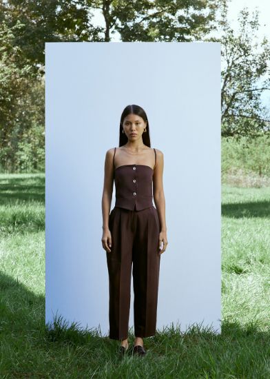 Pileli Pantolon resmi